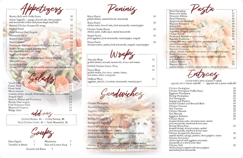 Mario's Pizza & Restaurant Menu image 1